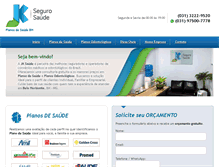 Tablet Screenshot of jksaude.com.br